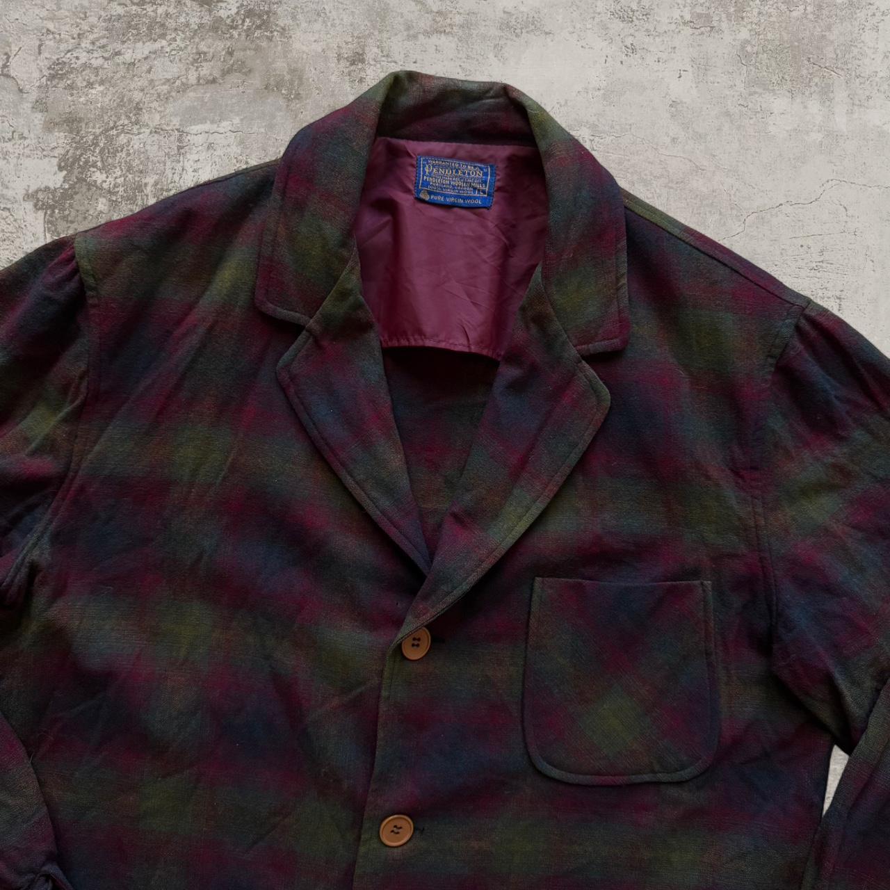 Pendleton Men's Duster Jacket - Multi/Green - L –… - image 2