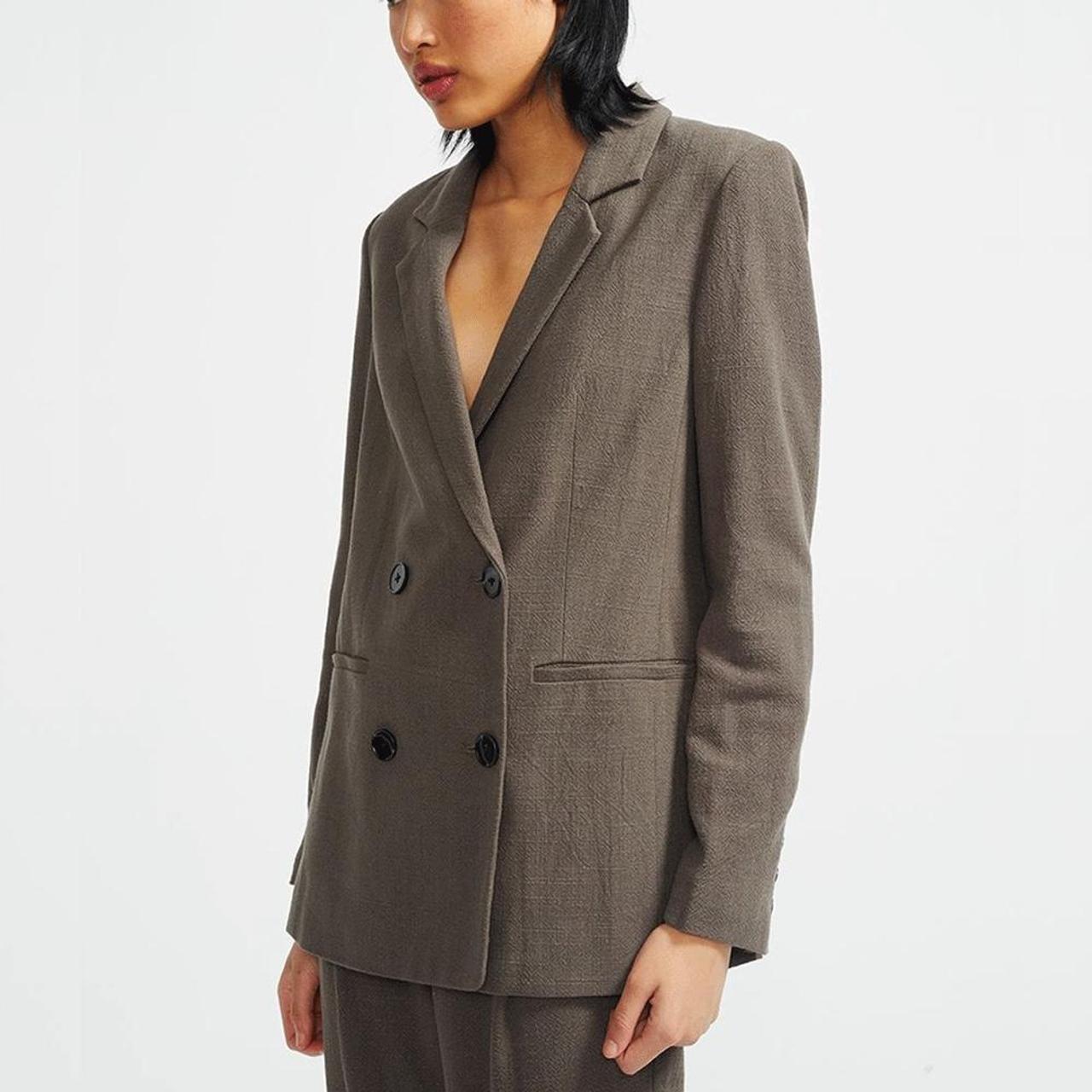 Women's Khaki and Green Jacket Depop