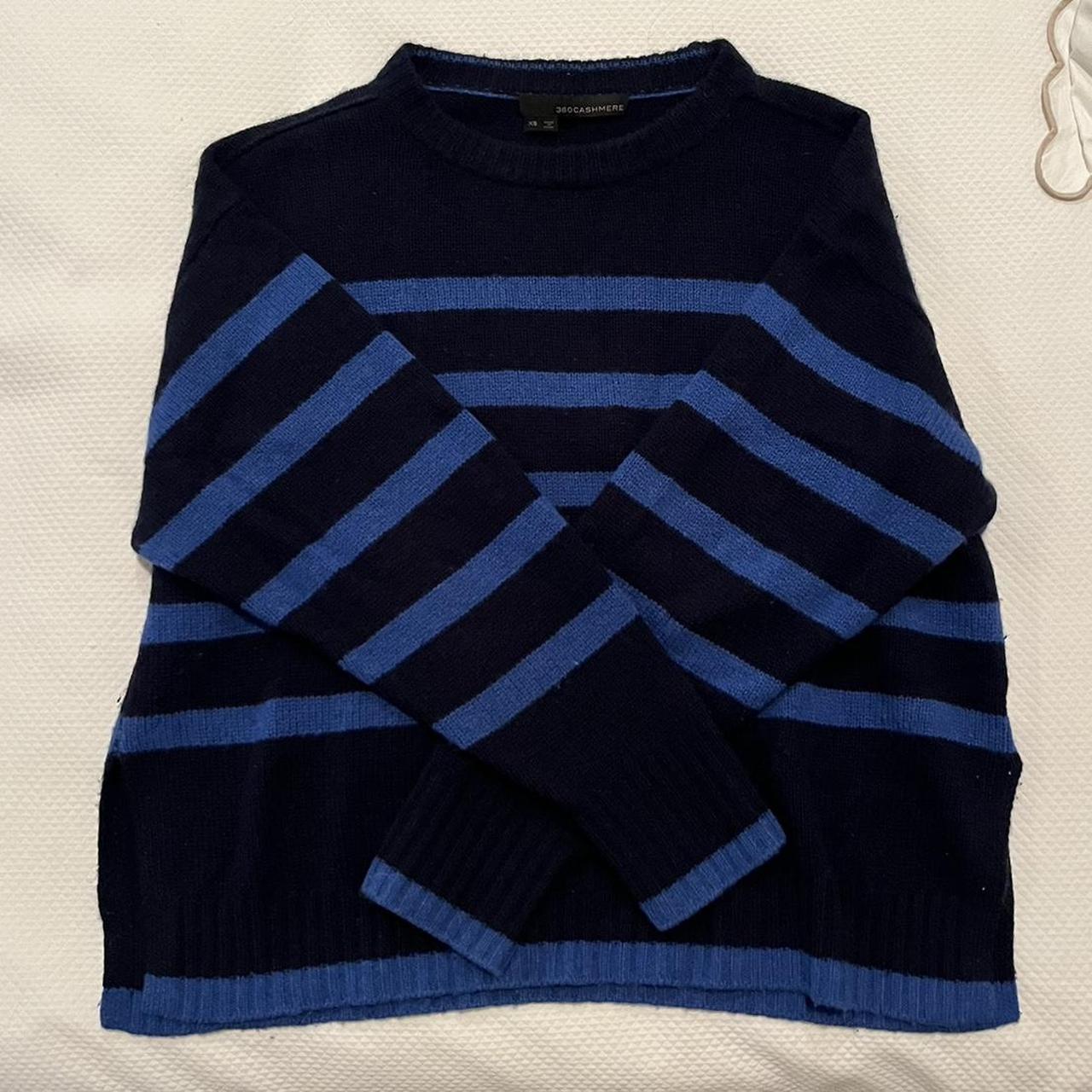 Lightly worn 360 cashmere sweater Blackish navy with