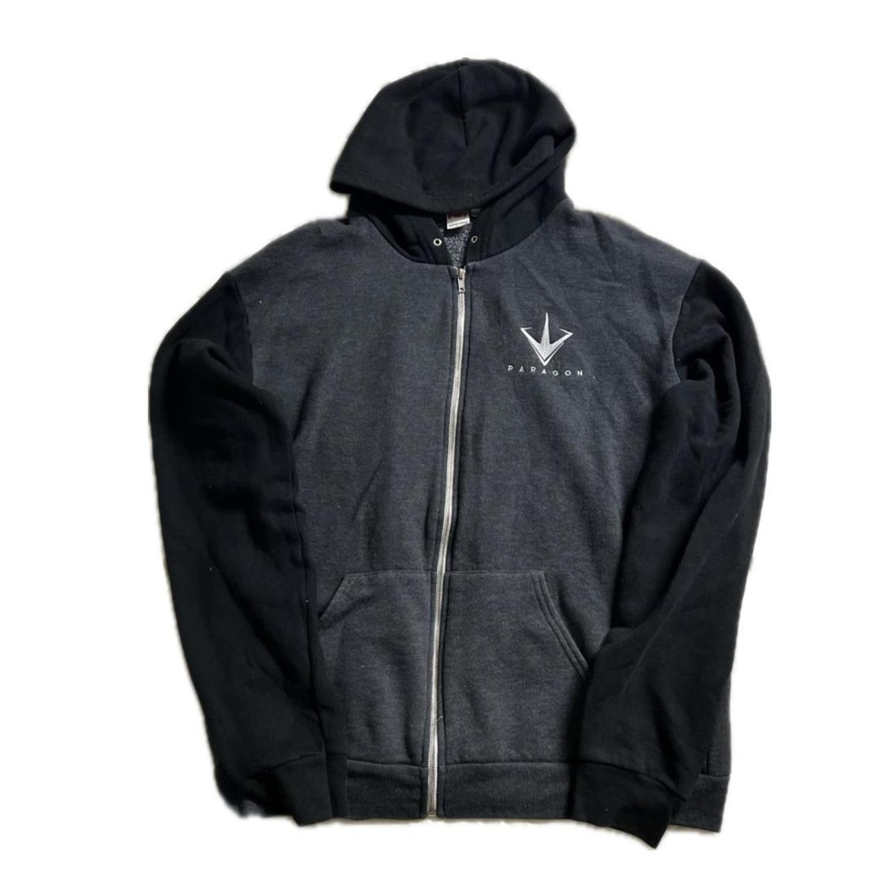 Epic Games black and grey Paragon hoodie. No flaws