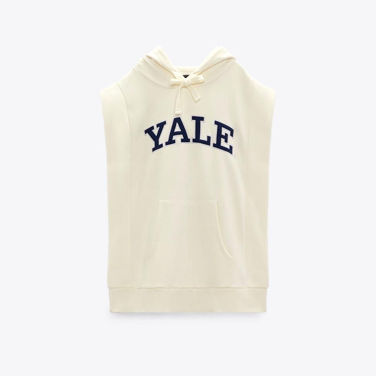 ZARA SUDADERA YALE UNIVERSITY CRUDO, size small, WORN...