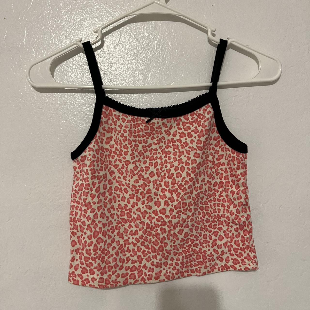 BRANDY MELVILLE PINK CHEETAH TANK Never... - Depop