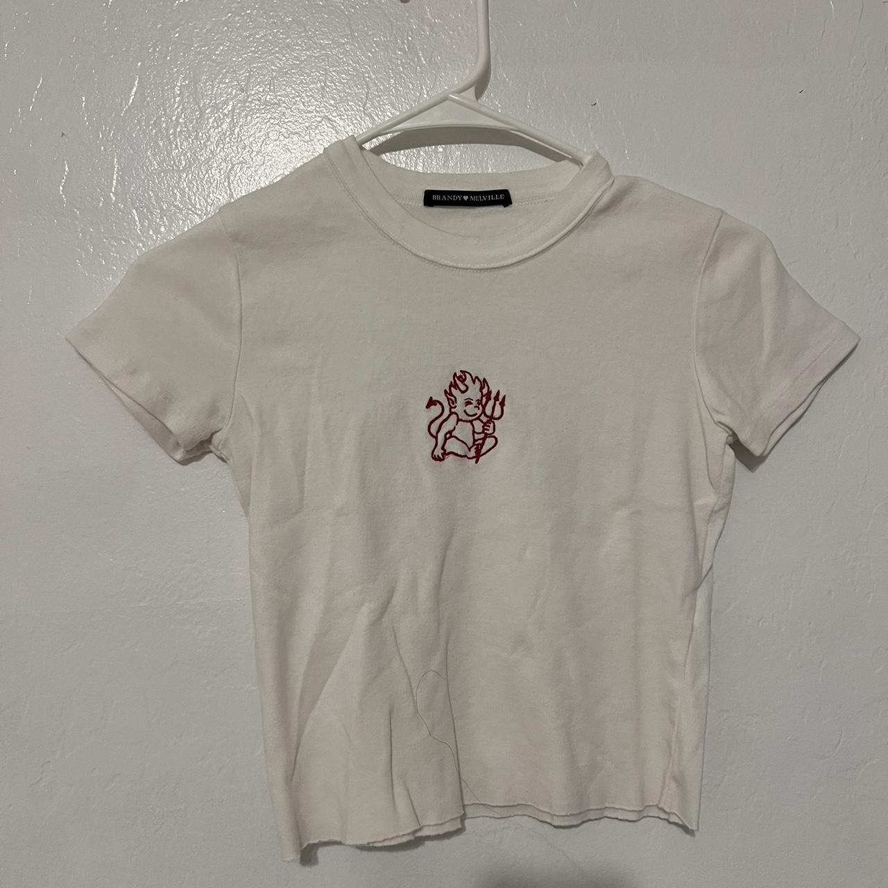 BRANDY MELVILLE BABY DEVIL TOP No flaws Message me... - Depop