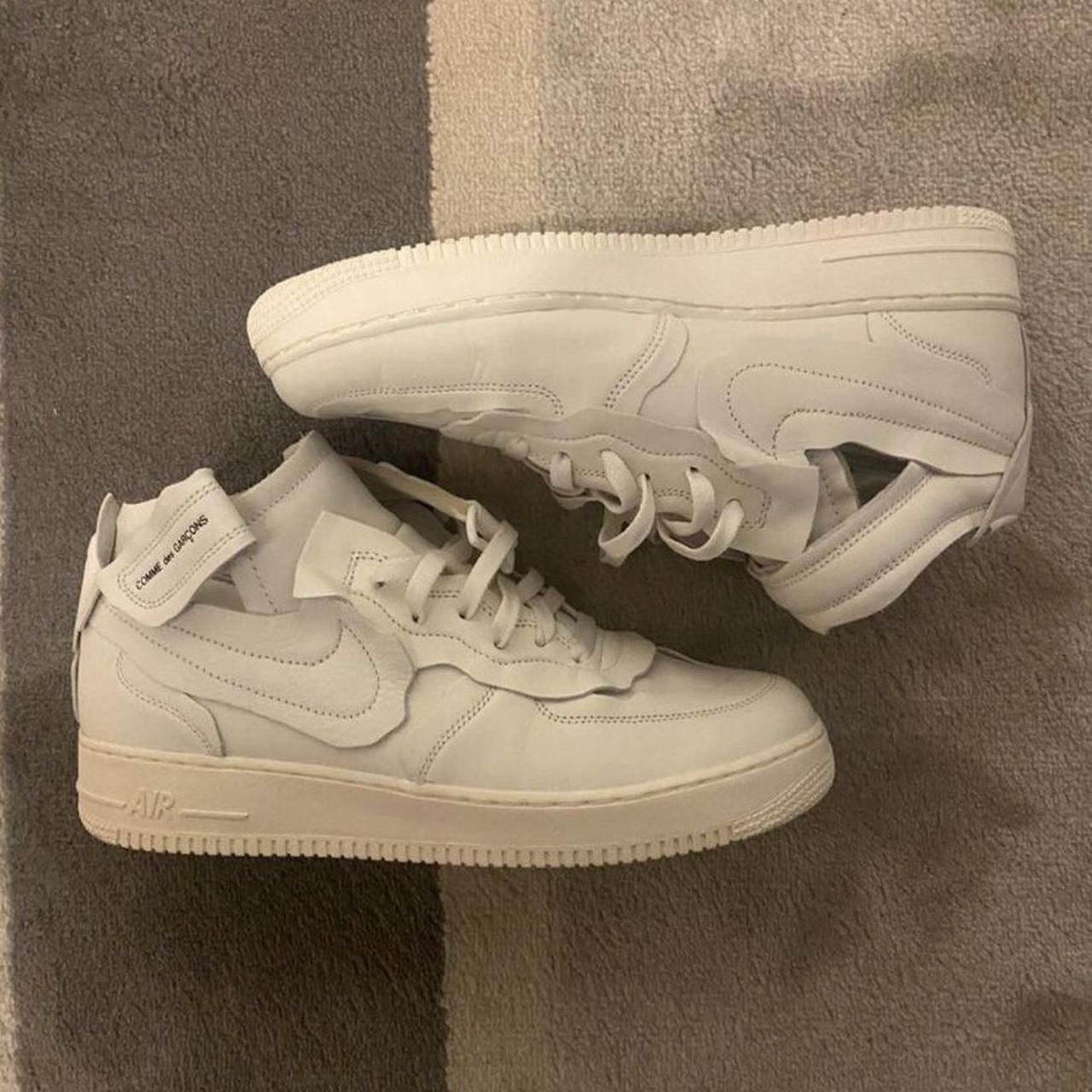 Nike CDG air force 1 mid 11.5 us 45.5 EU fit... - Depop