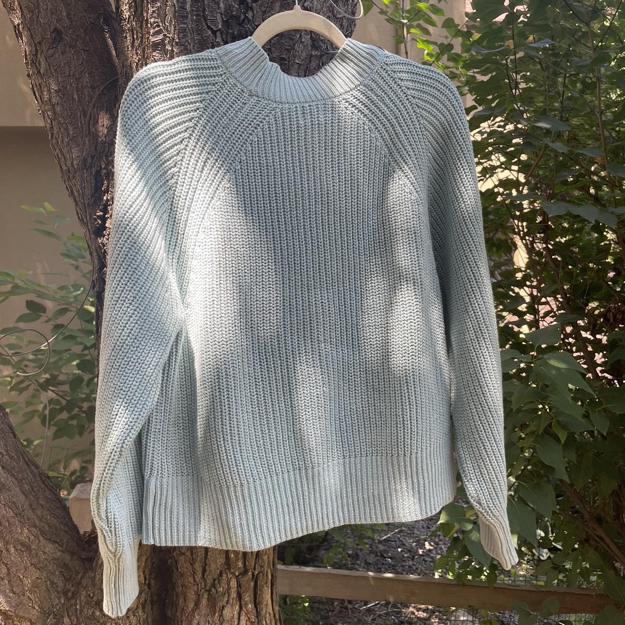 light blue knit cardigan 🩵🍂 like new & great for... - Depop