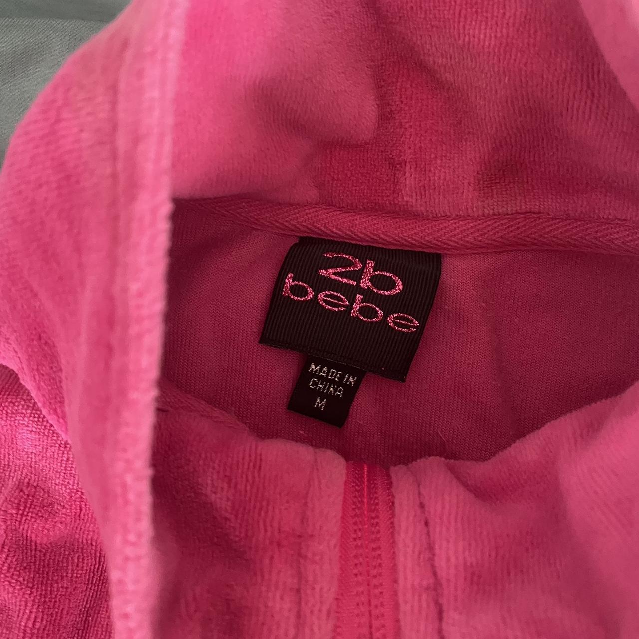 bebe tracksuit top. No visible stains, the back is... - Depop