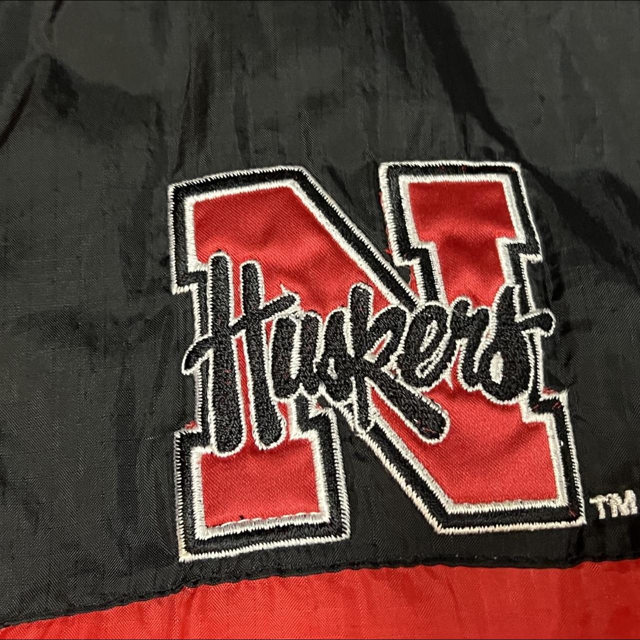 Vintage Nebraska Huskers LogoAthletic Puffer Vest... - Depop