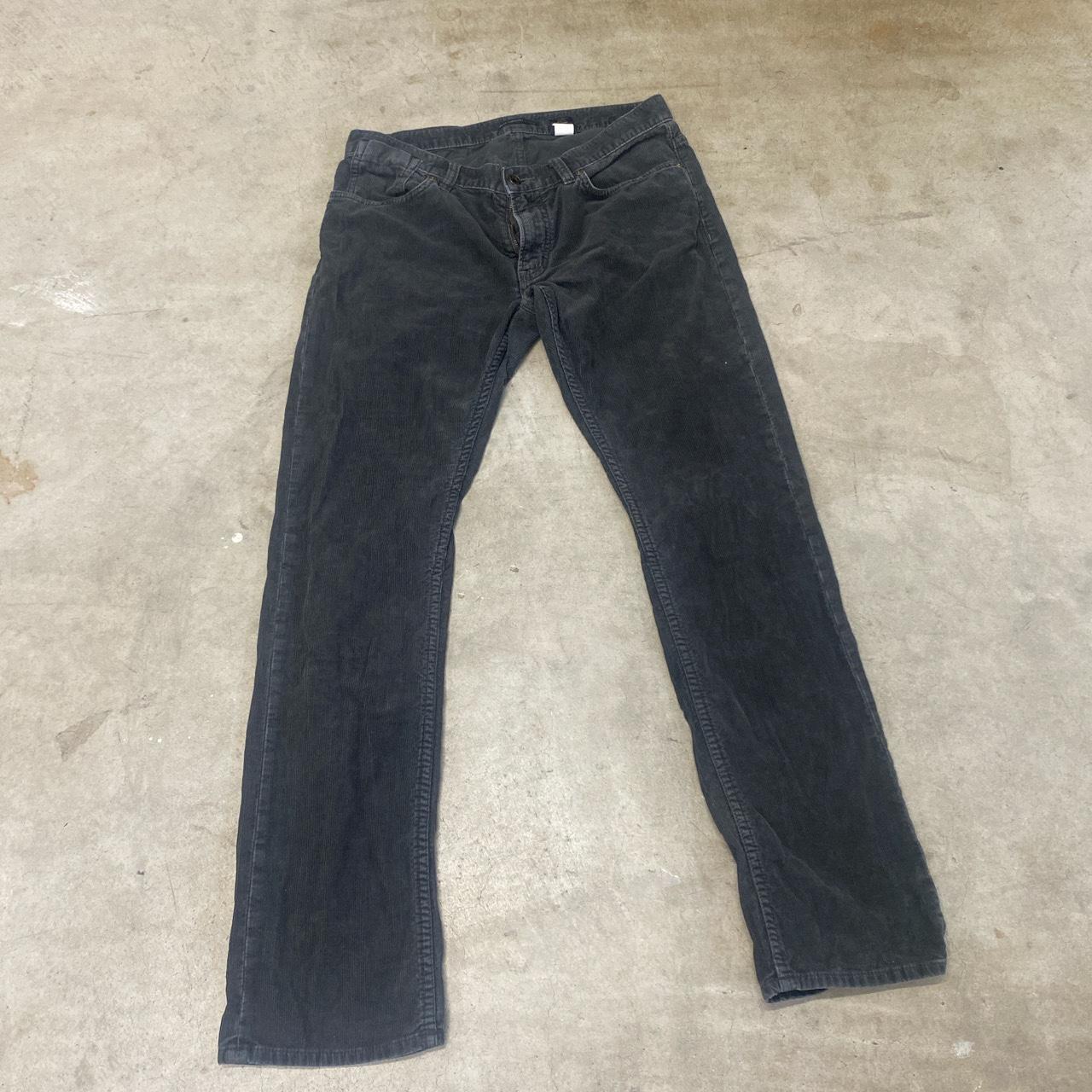 John Varvatos Corduroy Pants in a nice faded black,... - Depop