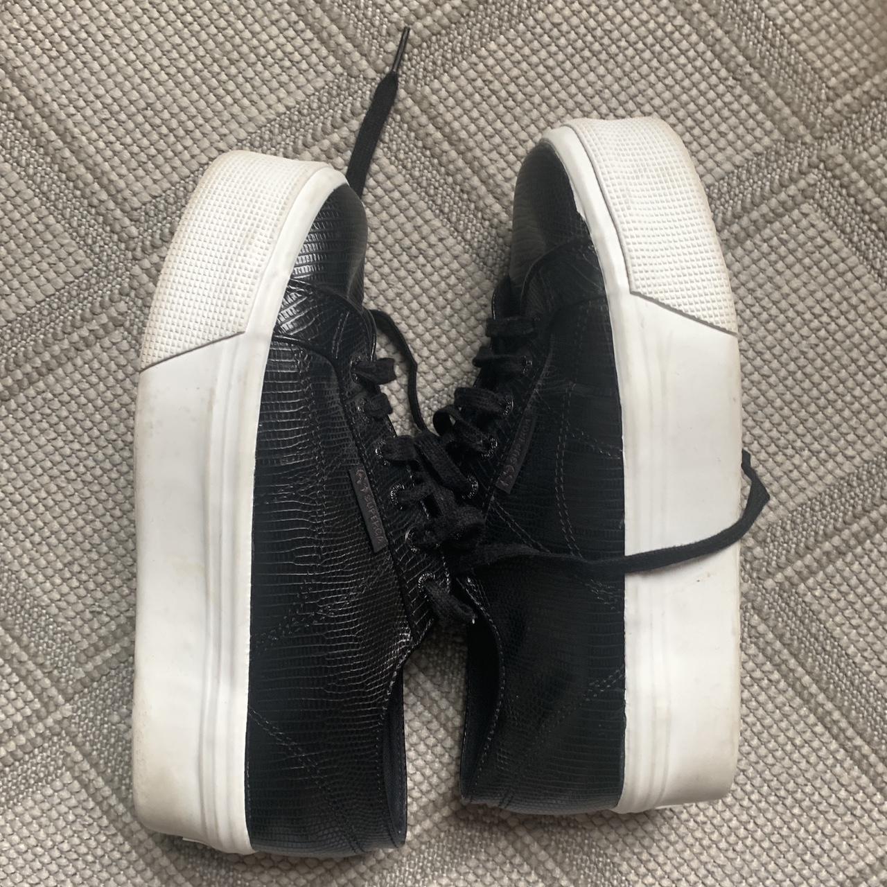 superga platform leather