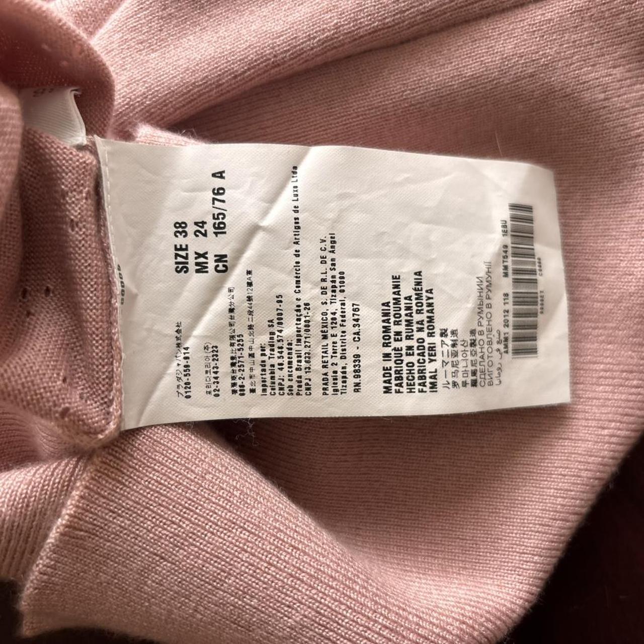 Miu Miu Women's Sweater - Pink/Tan - S – Miu miu … - image 3