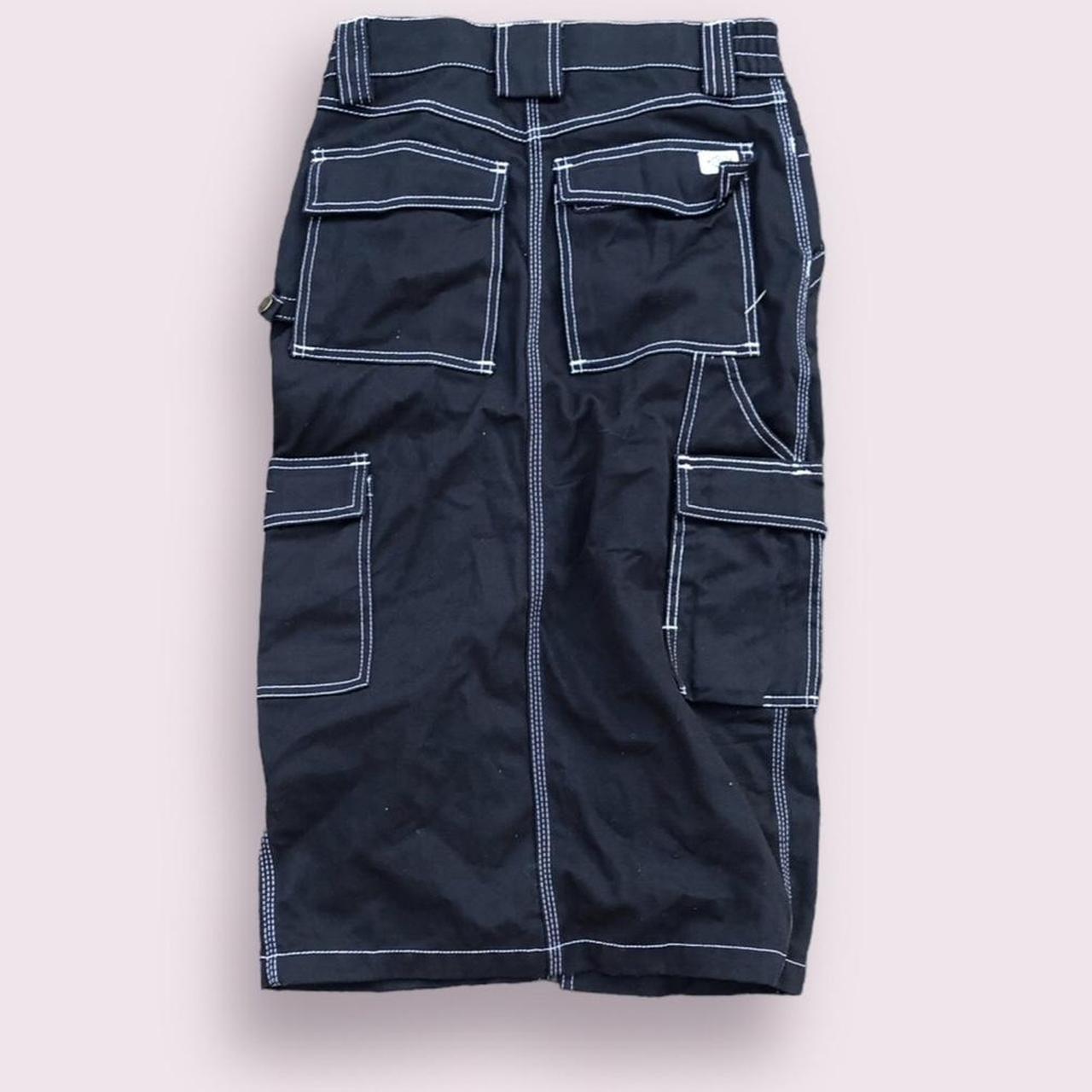 Black denim dickies x urban outfitters cargo midi... Depop