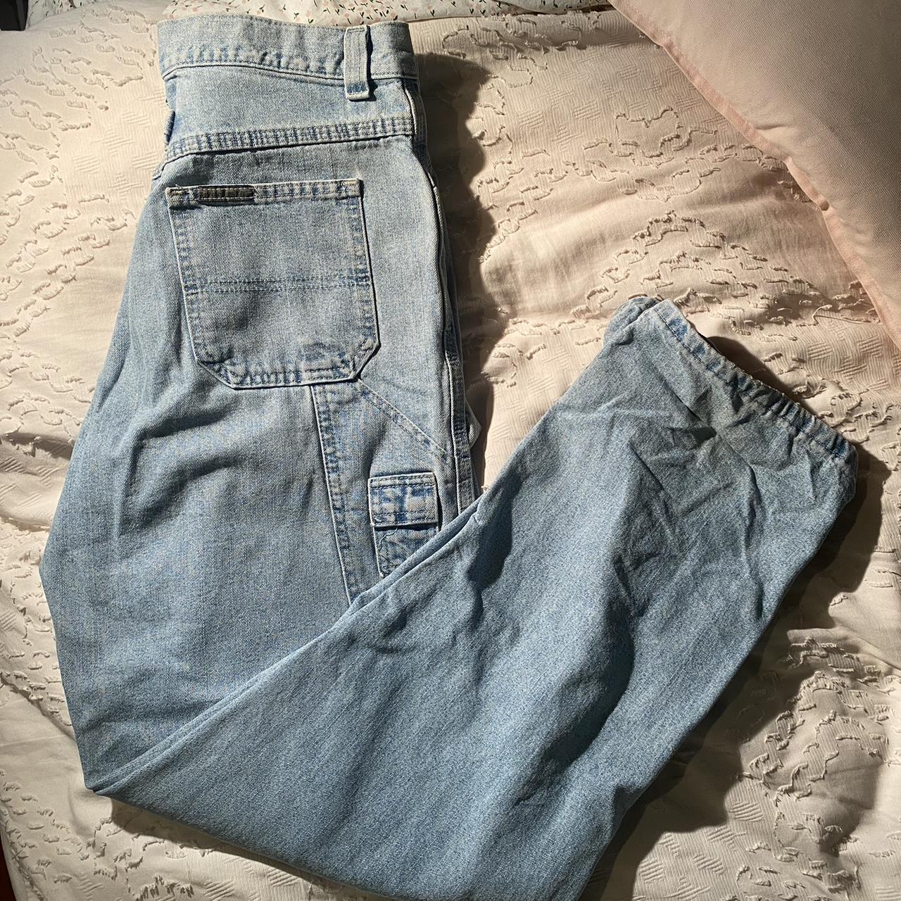 Super Cute Baggy High Waisted Jeans These Light Depop