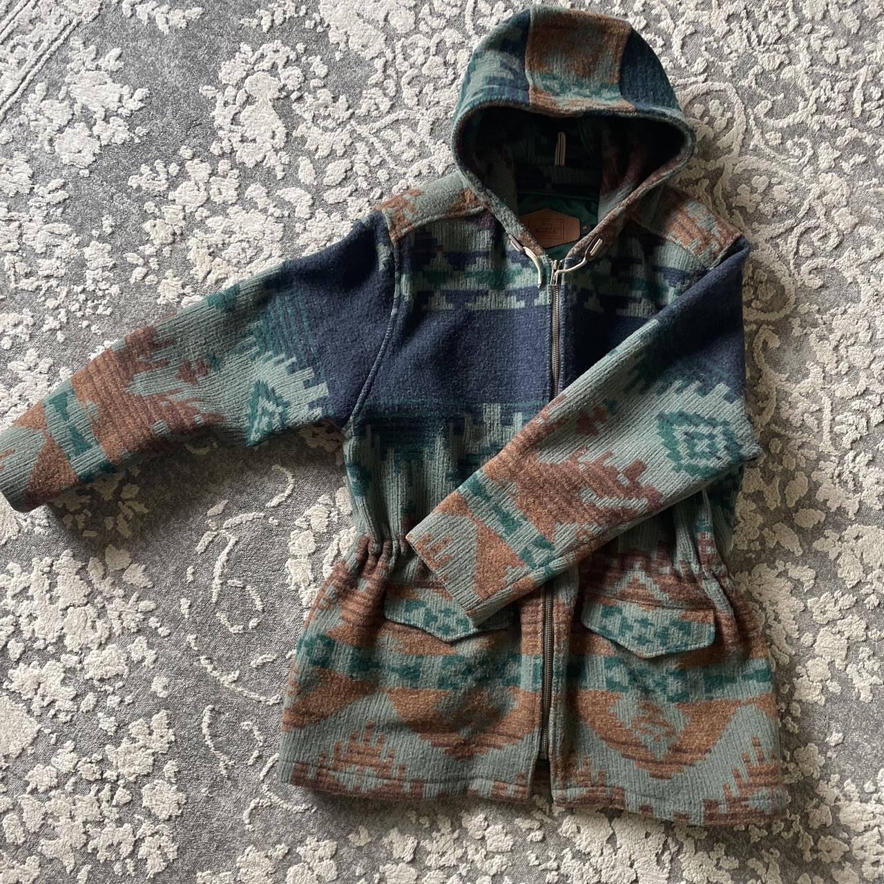 Woolrich Vintage Backpatch Trashed popular Jacket Upcycle