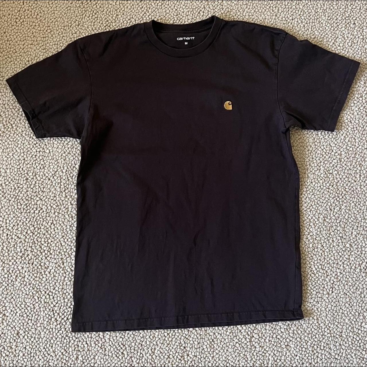 CARHARTT WIP MEDIUM BROWN PLAIN T SHIRT FROM... - Depop