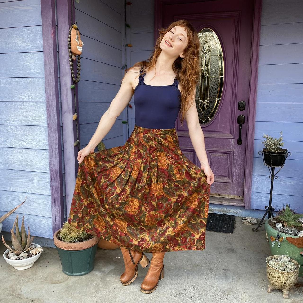 Flowy clearance rayon skirt