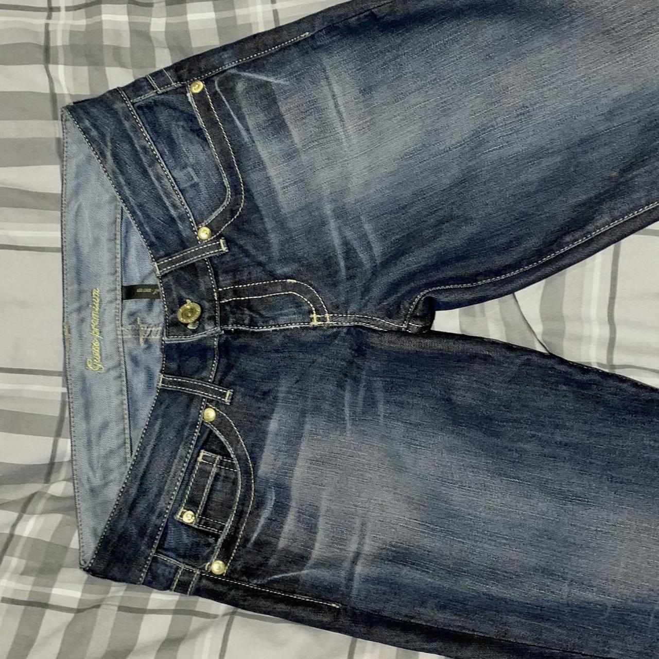 Vintage Guess Diamanté Boot cut Jeans W30 gem... - Depop