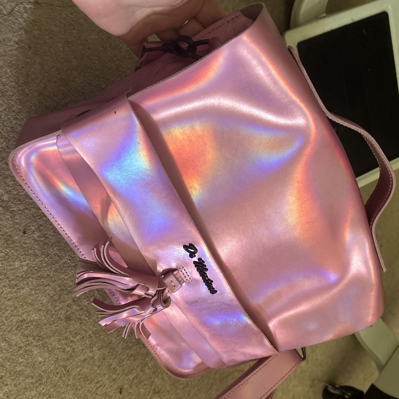 Dr Martens Holographic satchel bag that can also be