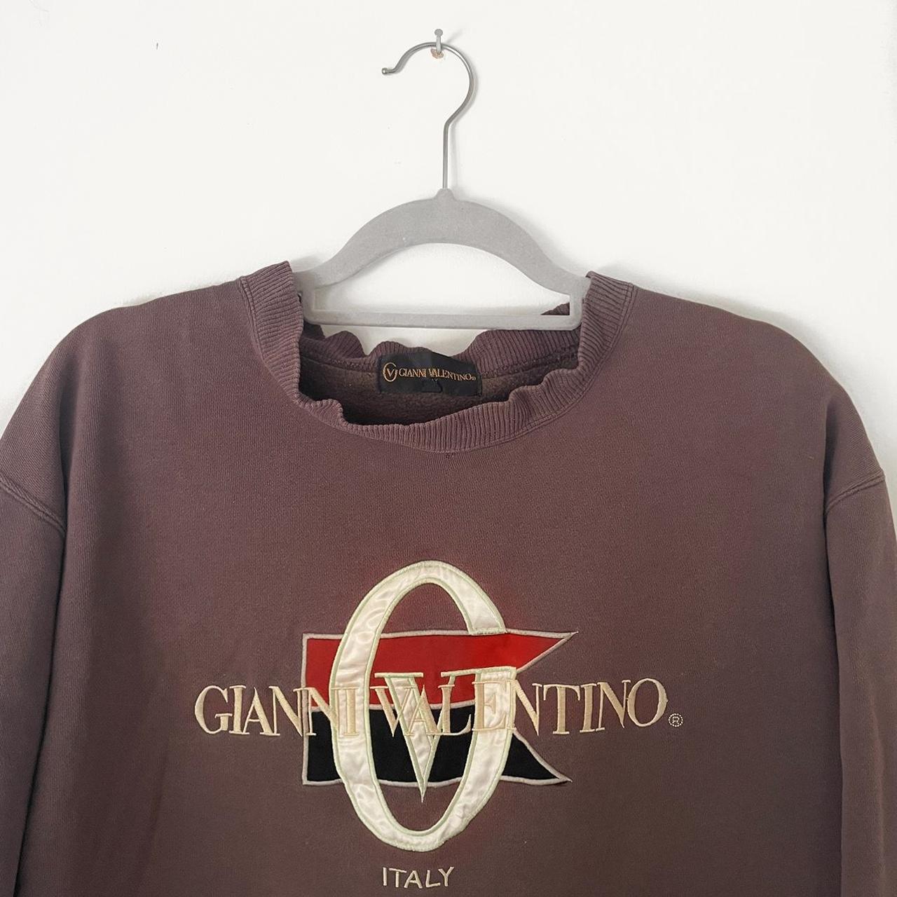 🤎 amazing brown vintage Gianni Valentino sweatshirt... - Depop