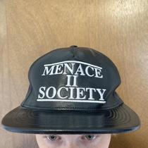 Menace II Society SUPREME leather snapback baseball...