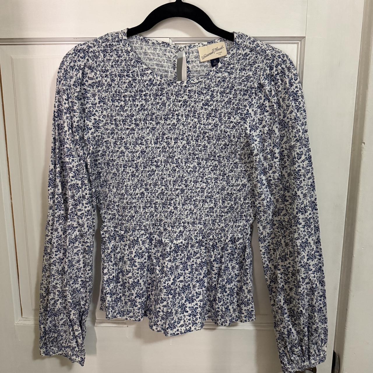 Universal Thread Women's Blouse - Blue/Multi - XS… - image 1