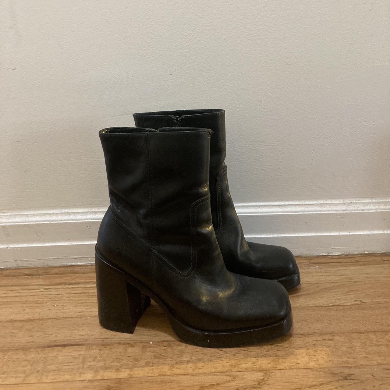 frye platform boots