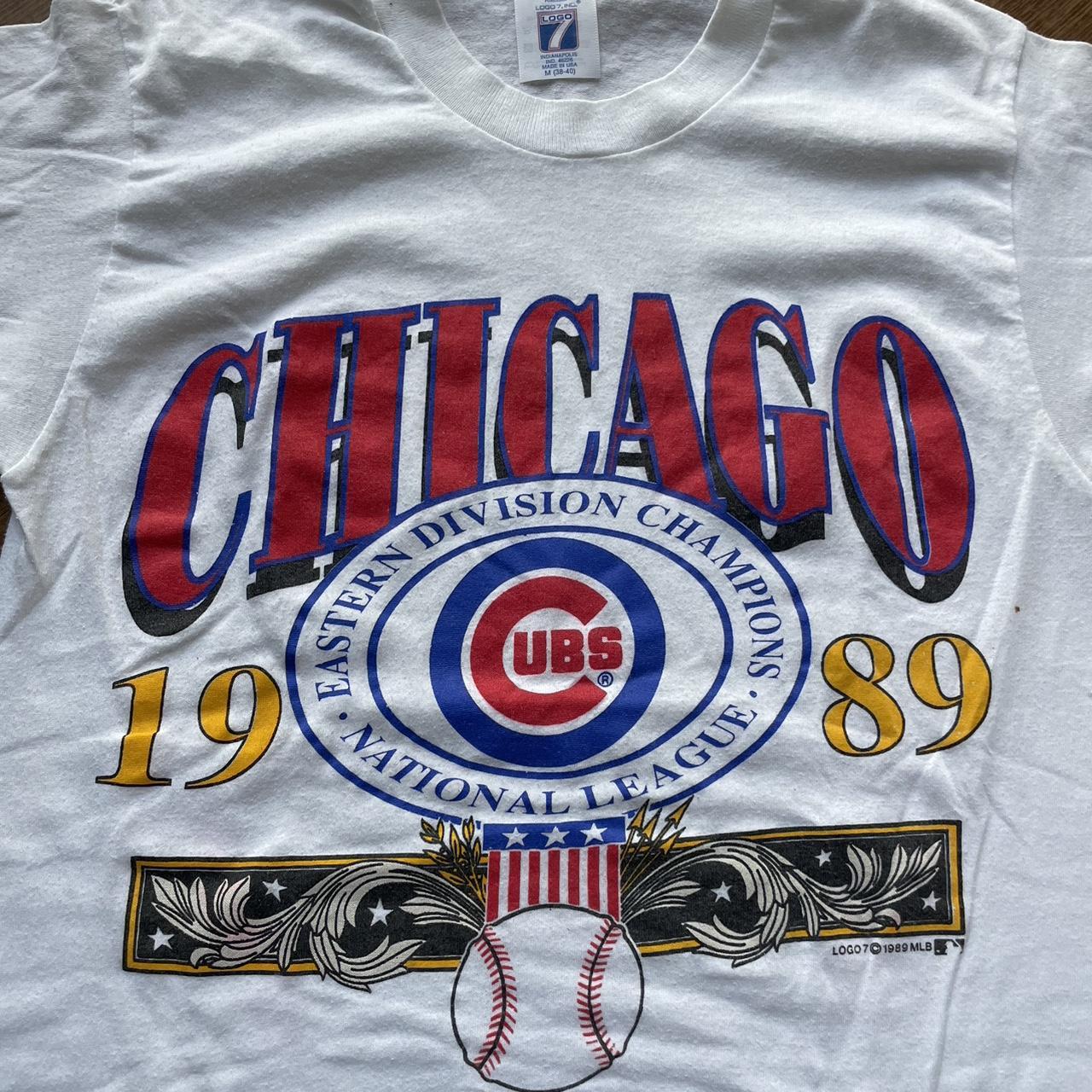 Vintage 1989 Chicago Cubs T-Shirt #blackfriday - Depop