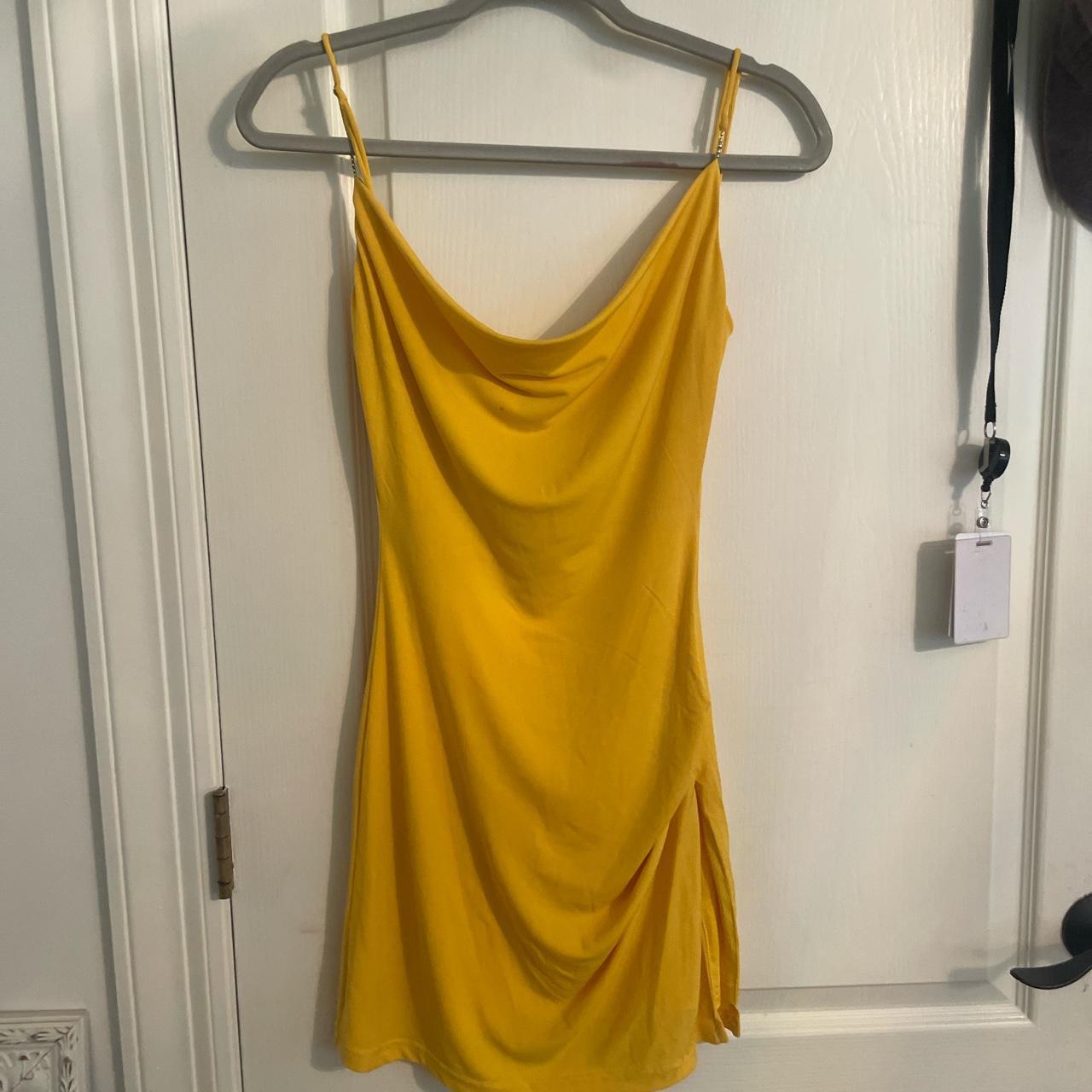outcast clothing yellow mini dress worn once! great... Depop