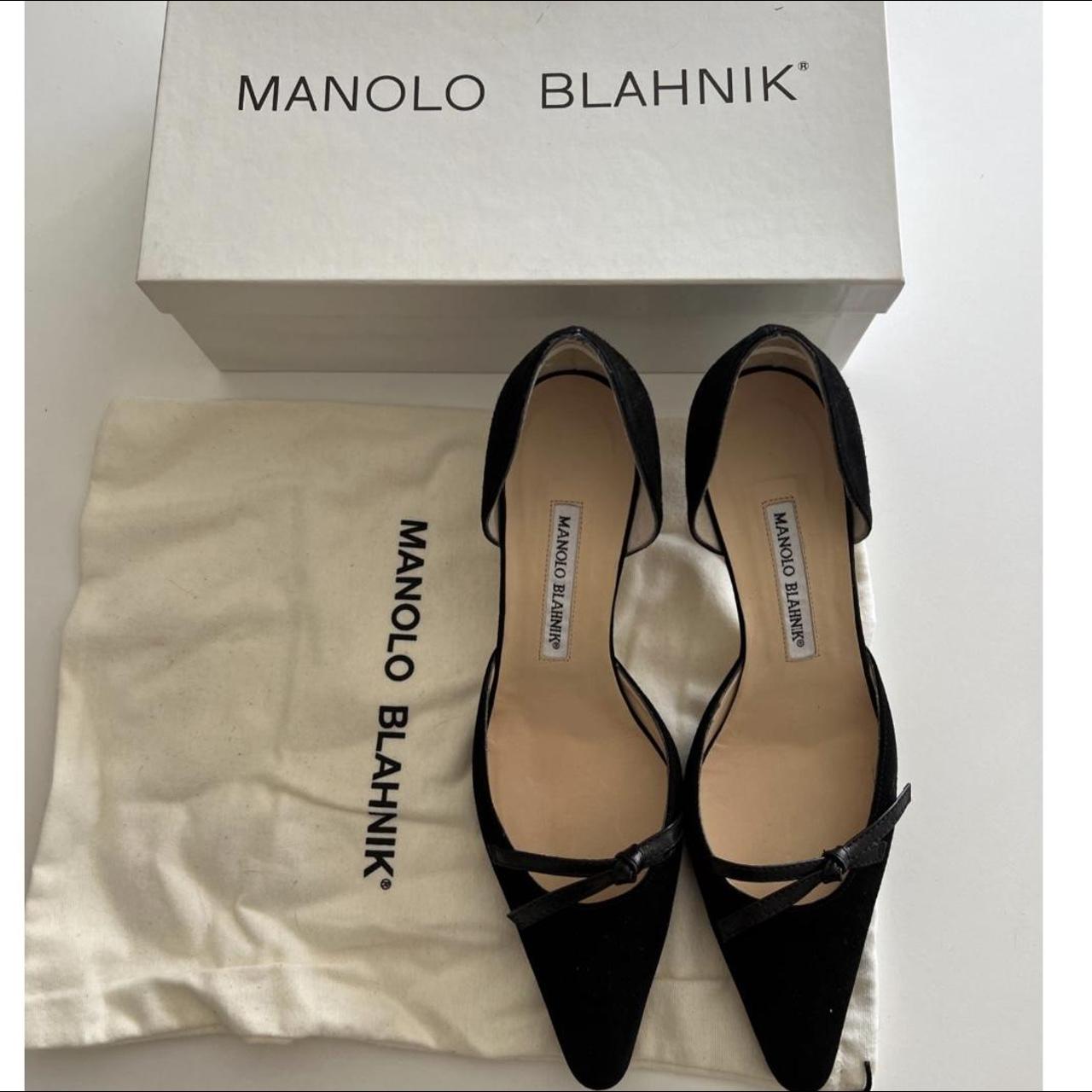 MANOLO BLAHNIK SUDE PUMPS BRAND NEW SIZE... - Depop