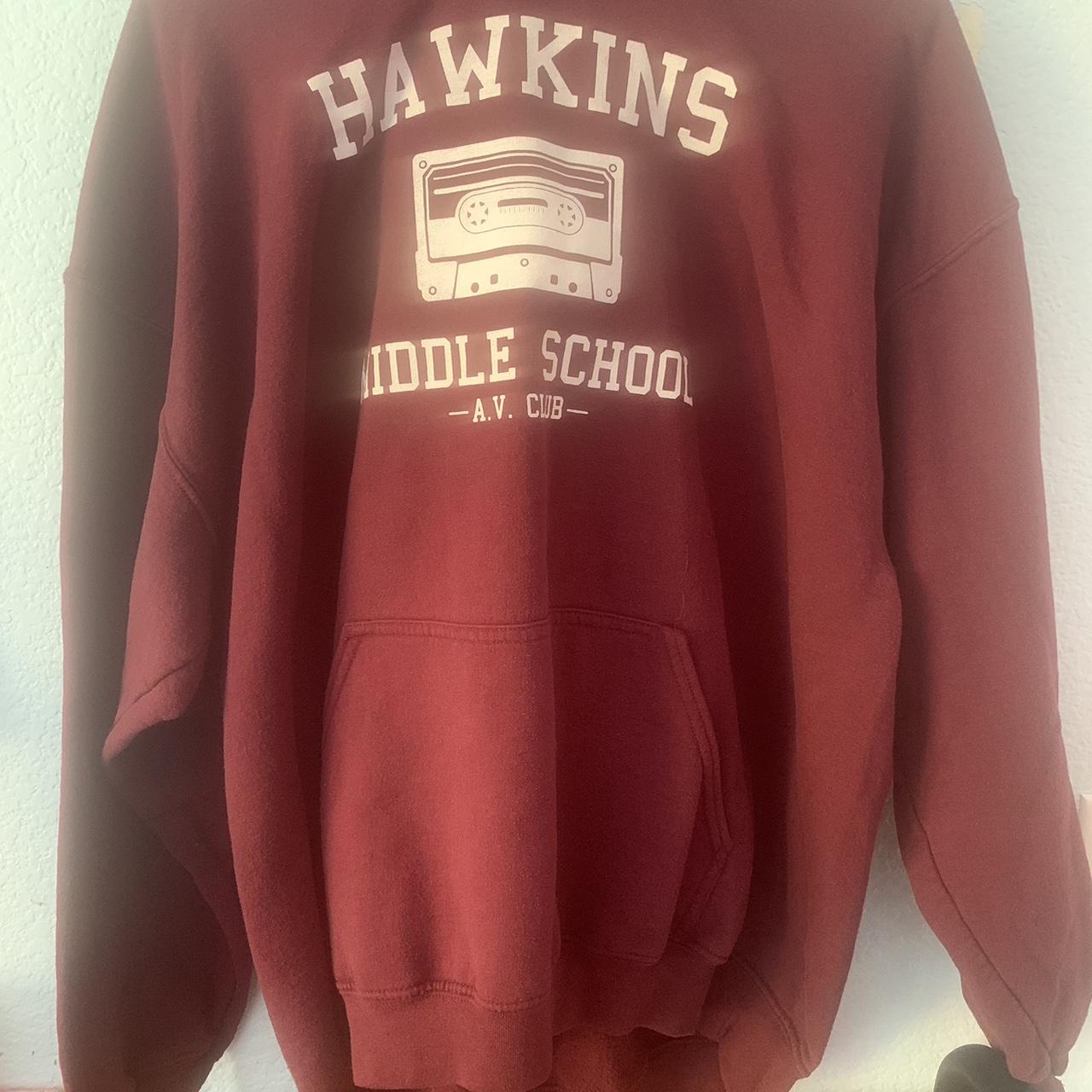 STRANGER THINGS Hawkins High School Hoodie Official - Depop
