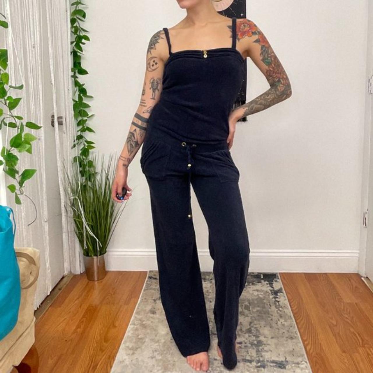 y2k Juicy Couture Terry Cloth Velour Jumpsuit... Depop