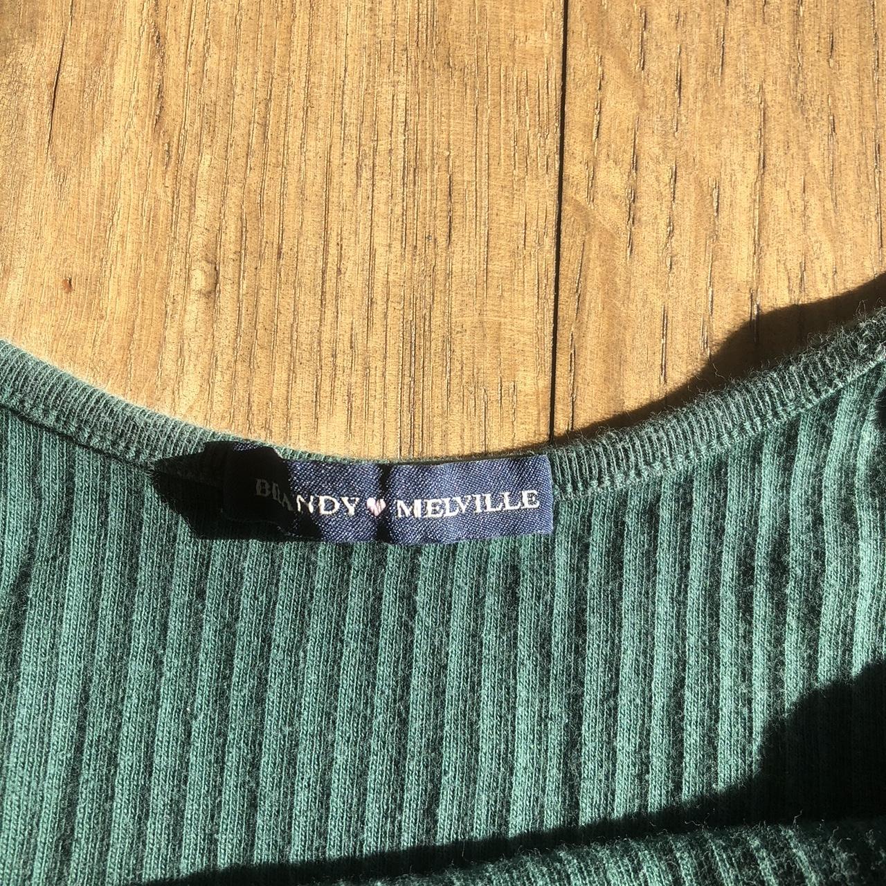Brandy Melville green tank brandymelville Depop
