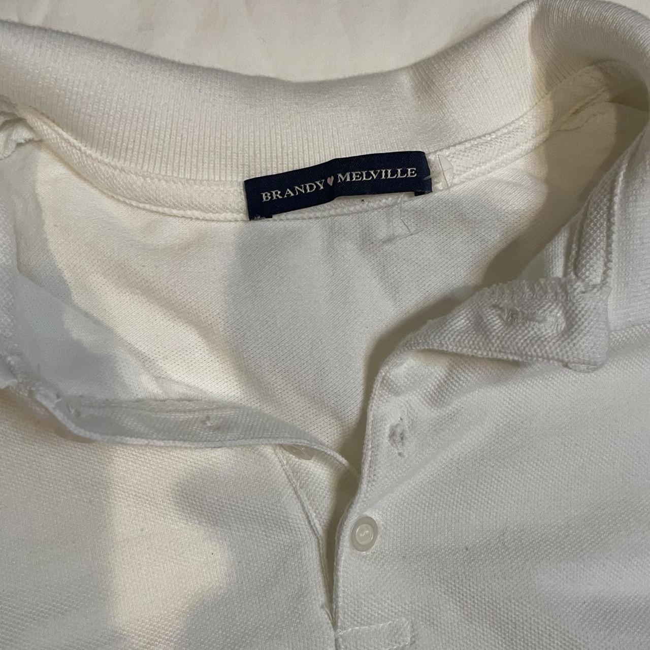 Brandy Melville white polo dress Condition... Depop