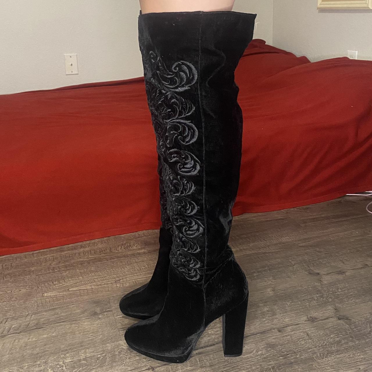 Jessica Simpson Women's Black Boots | Depop