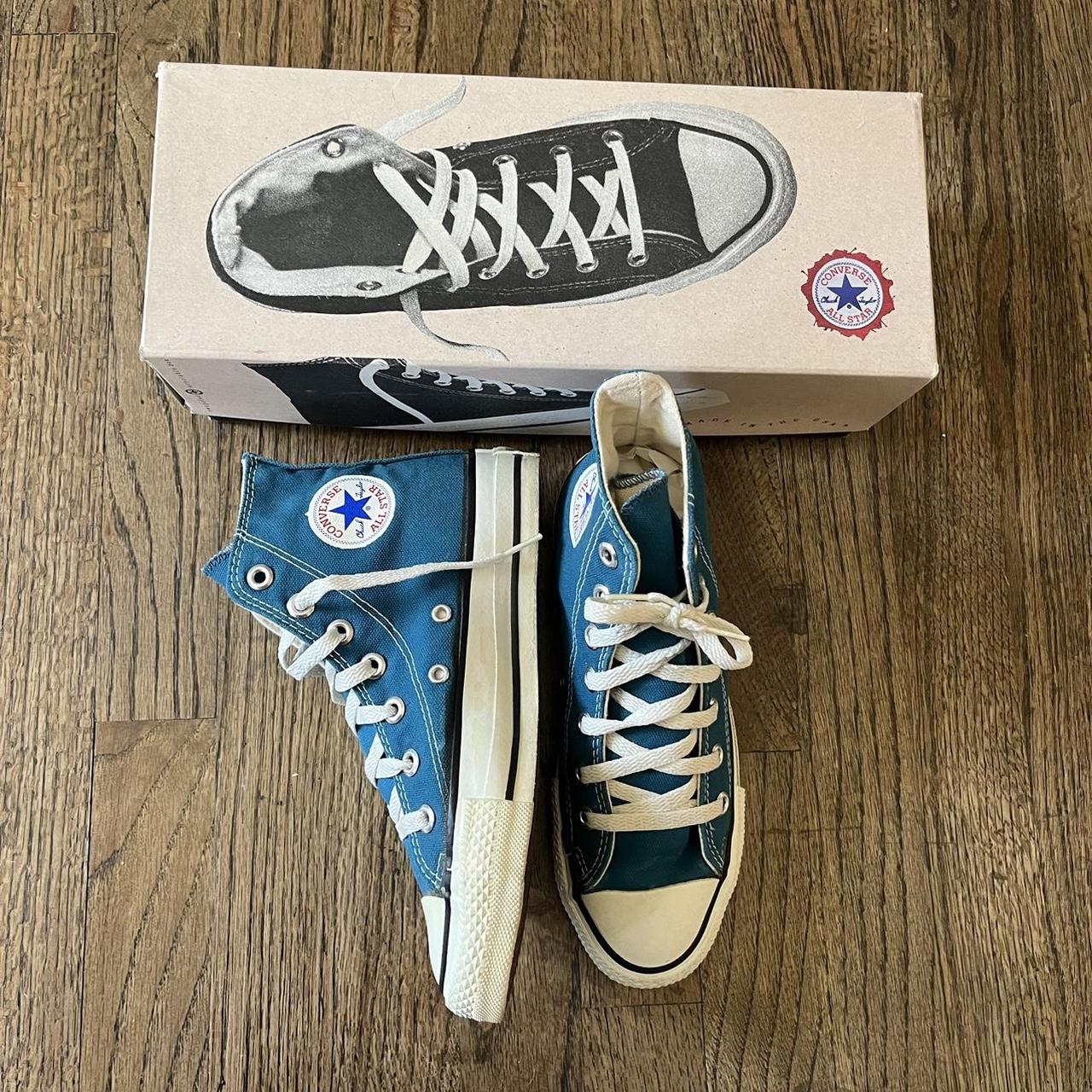 converse blue trainers womens