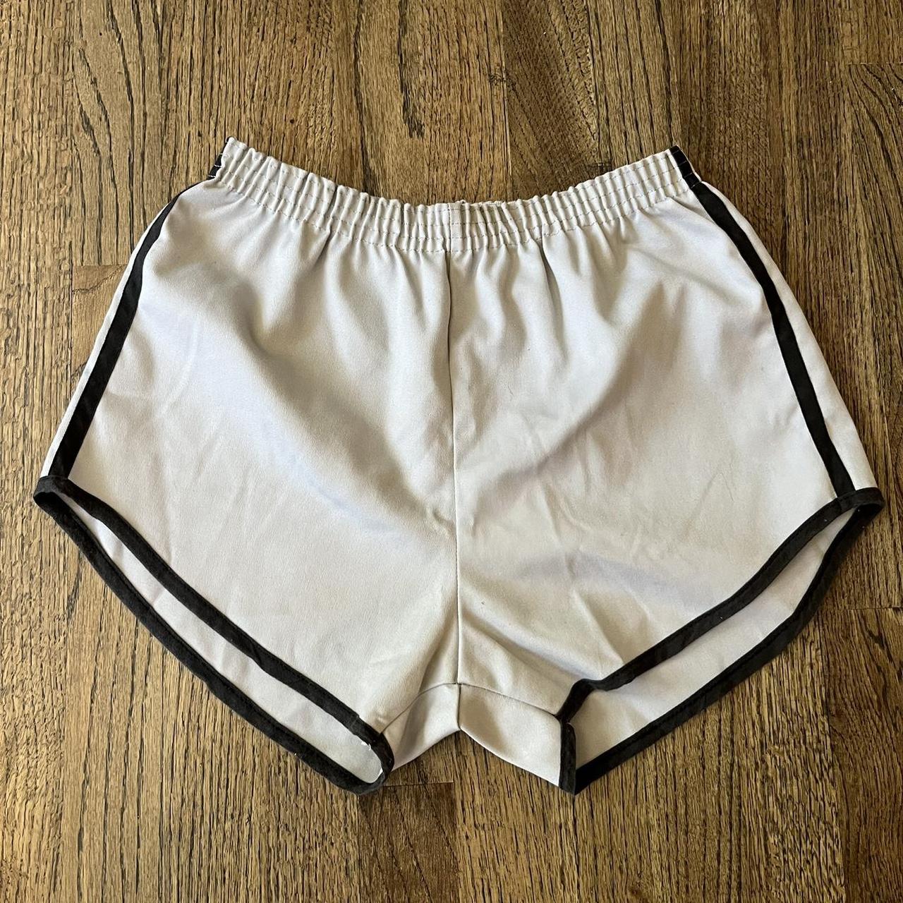 Mens vintage running shorts. USA made black and... Depop