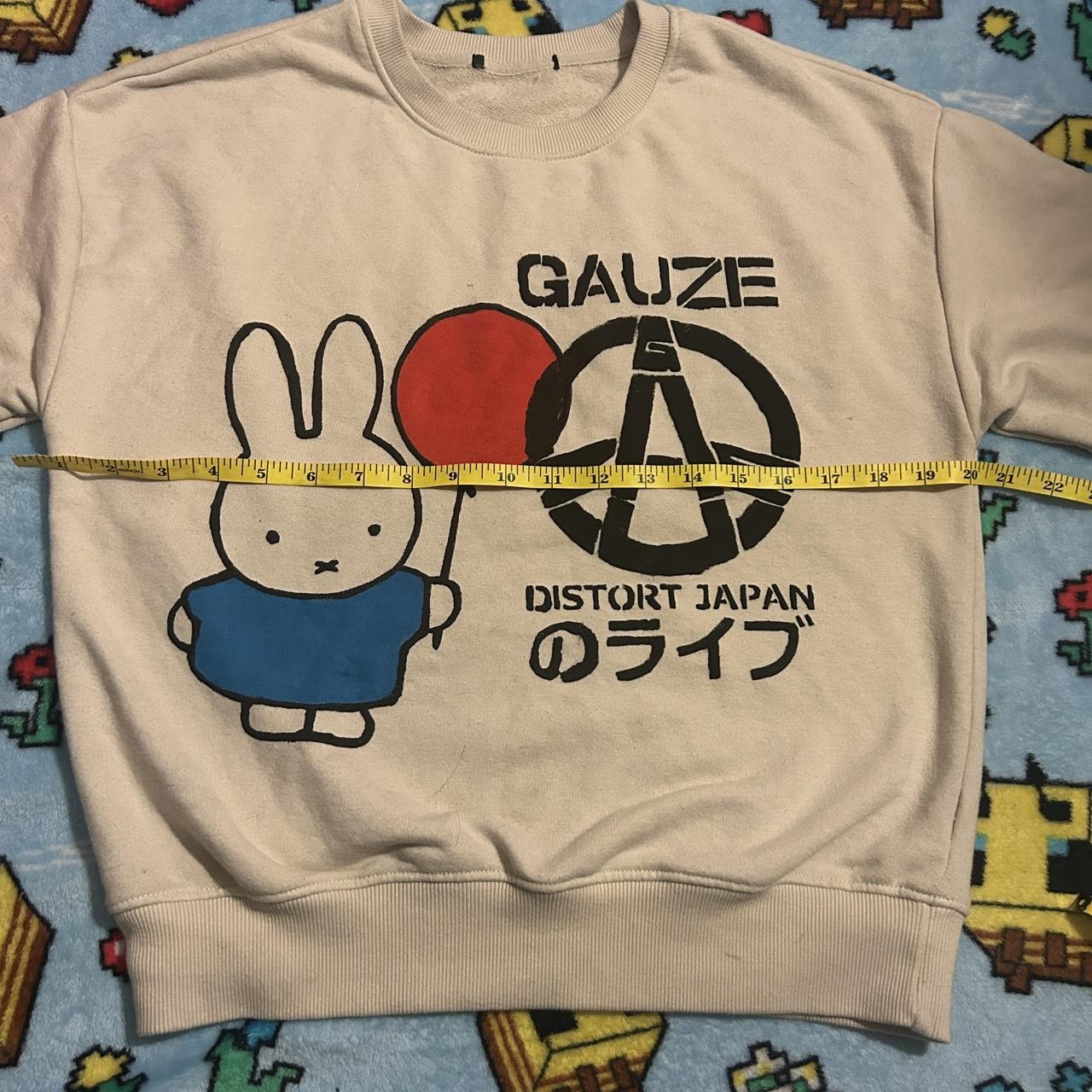 gauze x miffy screen printed sweater size... - Depop