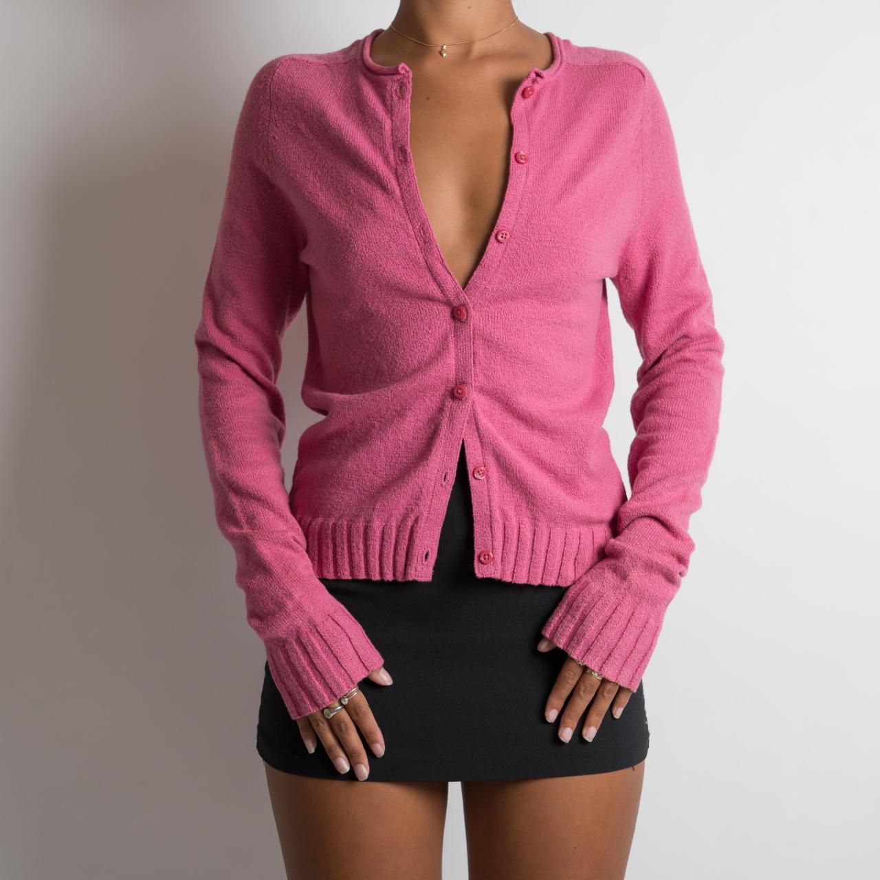Women's Pink Cardigan Depop