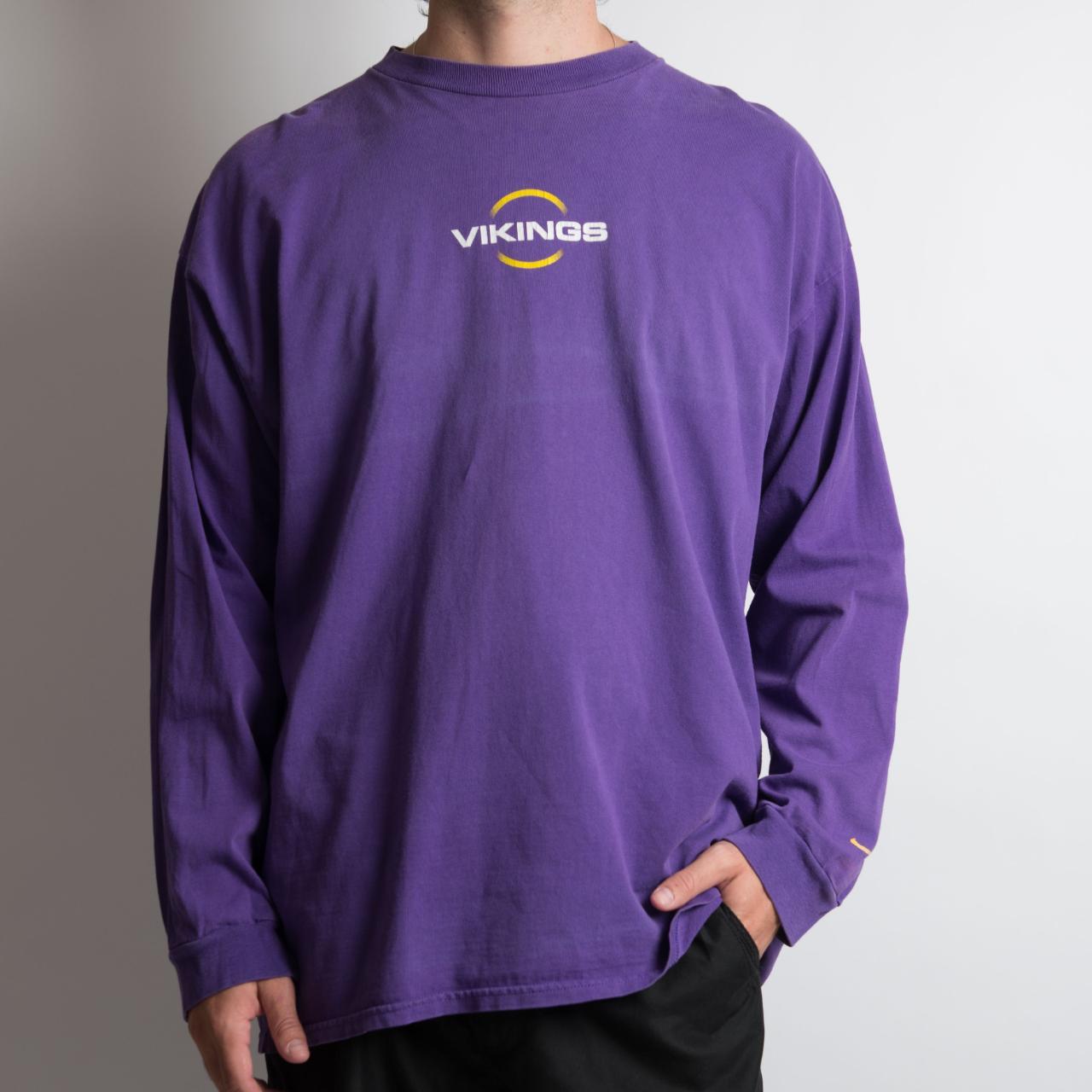 vintage NIKE NFL long sleeve vibrant purple - Depop