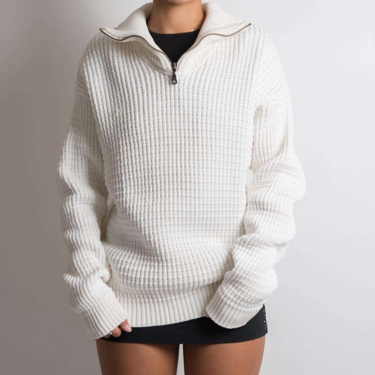 Women's White Jumper Depop