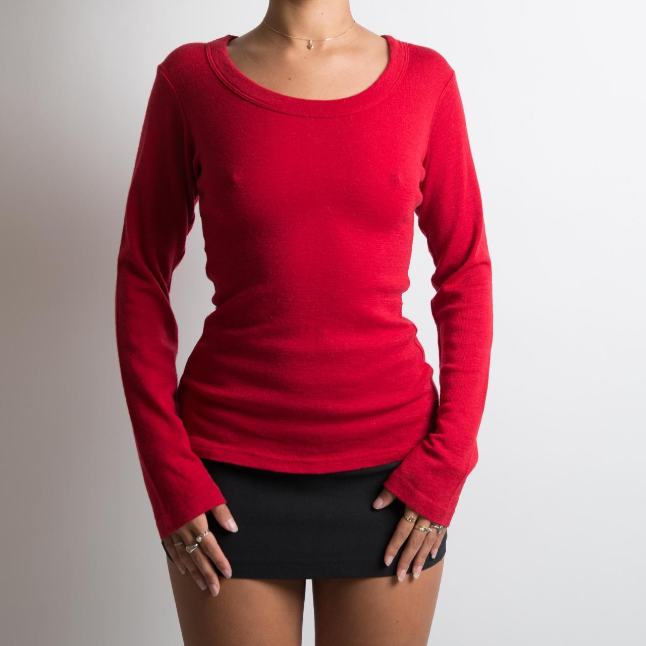 Women's Red Shirt Depop