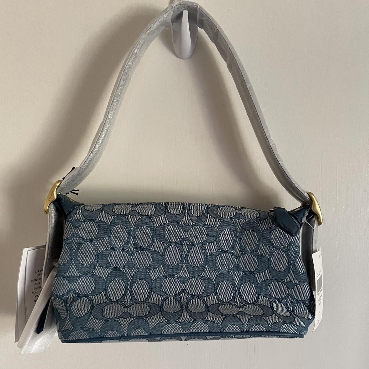 Coach Demi Bag in Signature Jacquard 🧸🩵. Brand new,... - Depop