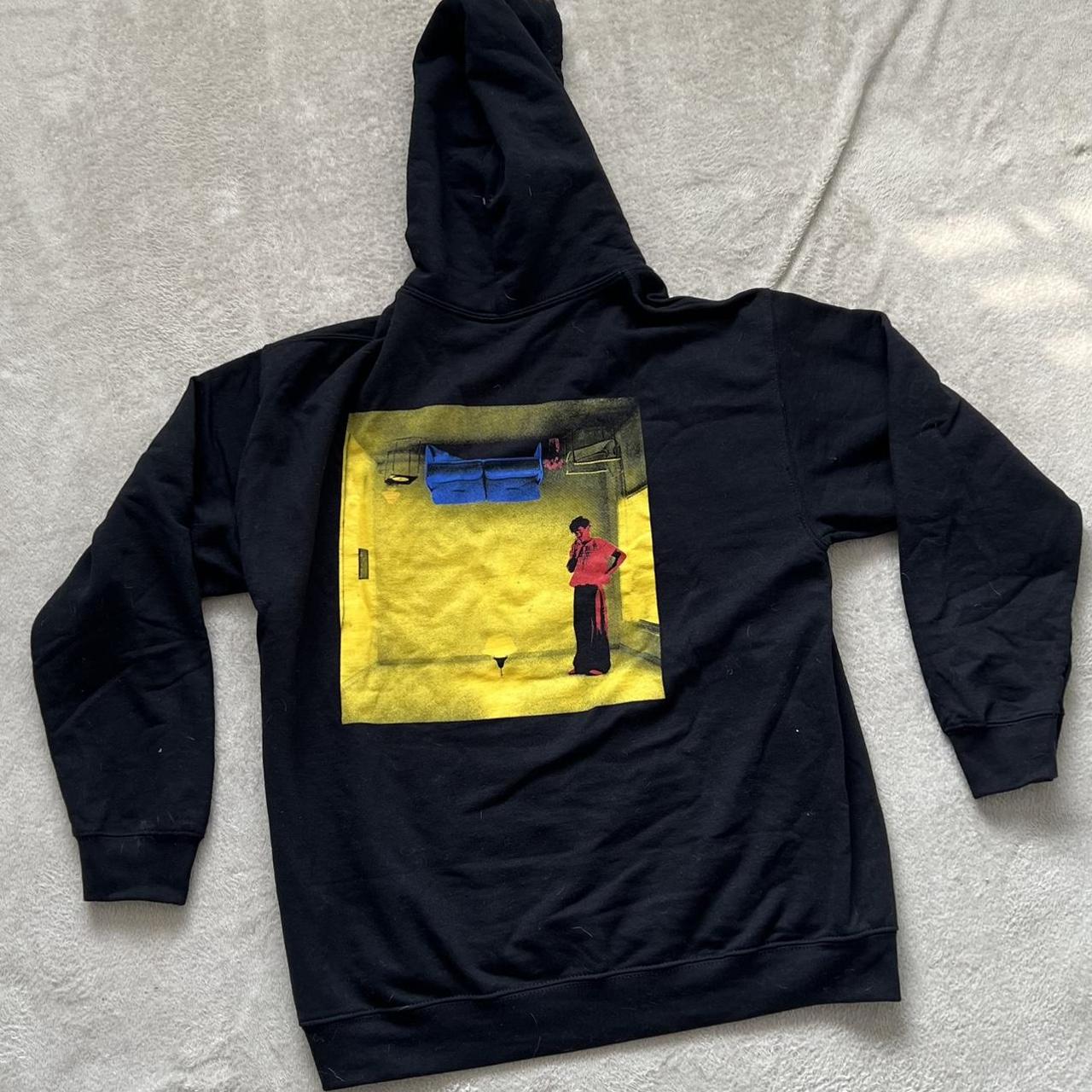 Women's Black and Yellow Hoodie | Depop