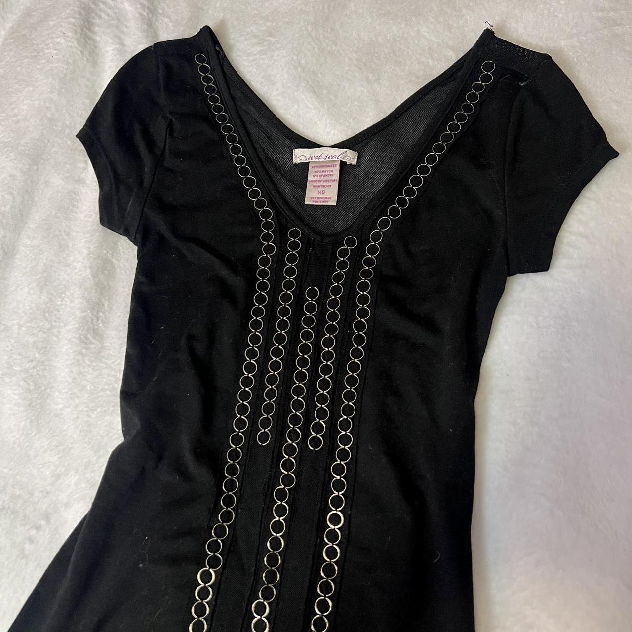 Wet Seal Black Mini Dress Size XS I LOVEEEEE this... Depop