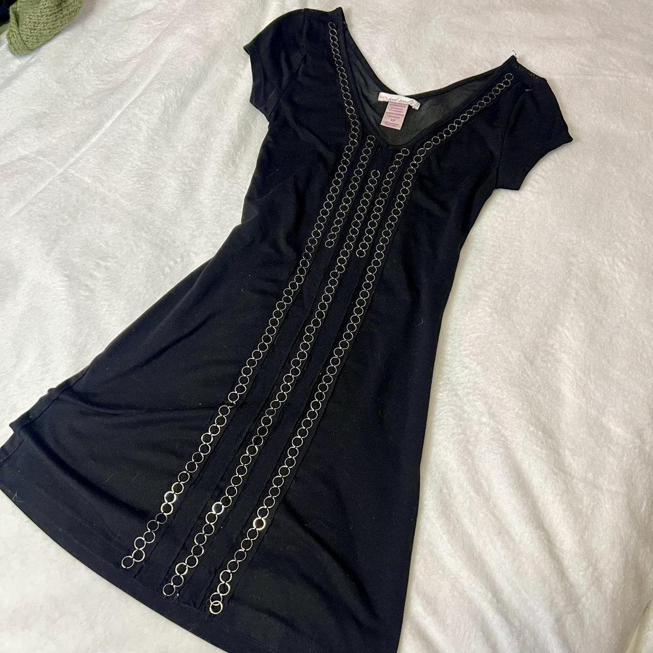 Wet Seal Black Mini Dress Size XS I LOVEEEEE this... Depop