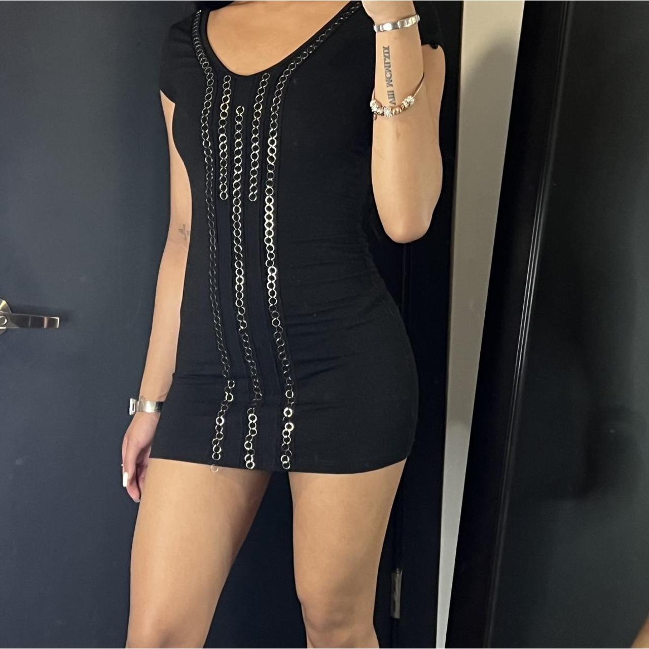 Wet Seal Black Mini Dress Size XS I LOVEEEEE this... Depop