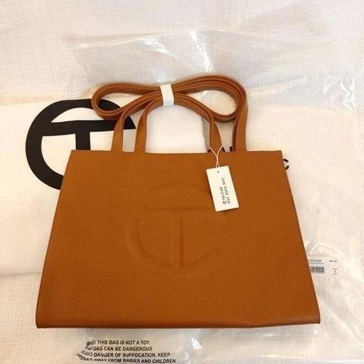 Authentic Ｔelfar - shops Medium Tan Shopping Bag