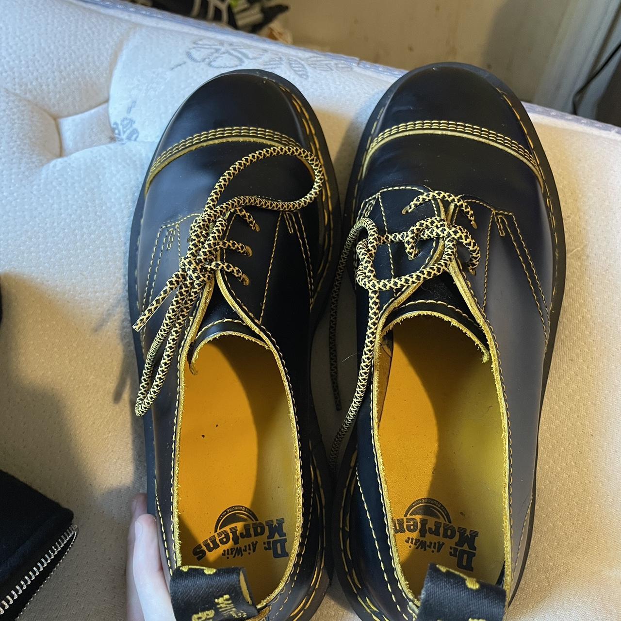 Dr. Martens Men's Black and Yellow Oxfords (2)