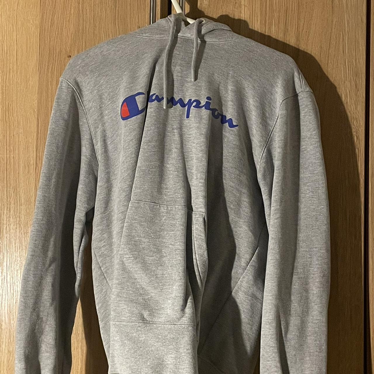 Champion hoodie grey Large men s will fit a medium