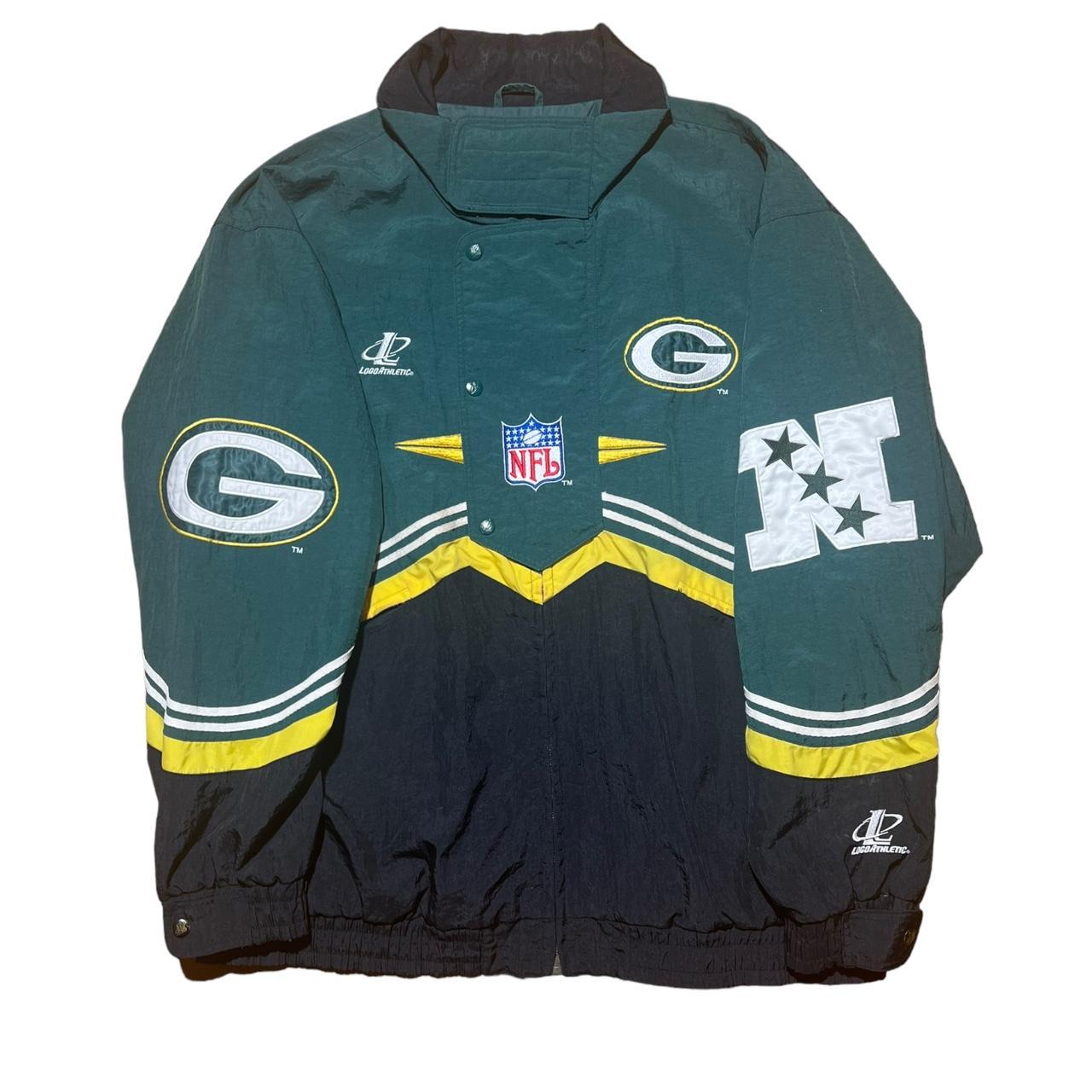 Vintage 90's Green Bay Packers (Large) Retro NFL Football Windbreaker  Jacket #LogoAthletic #GreenBayPackers