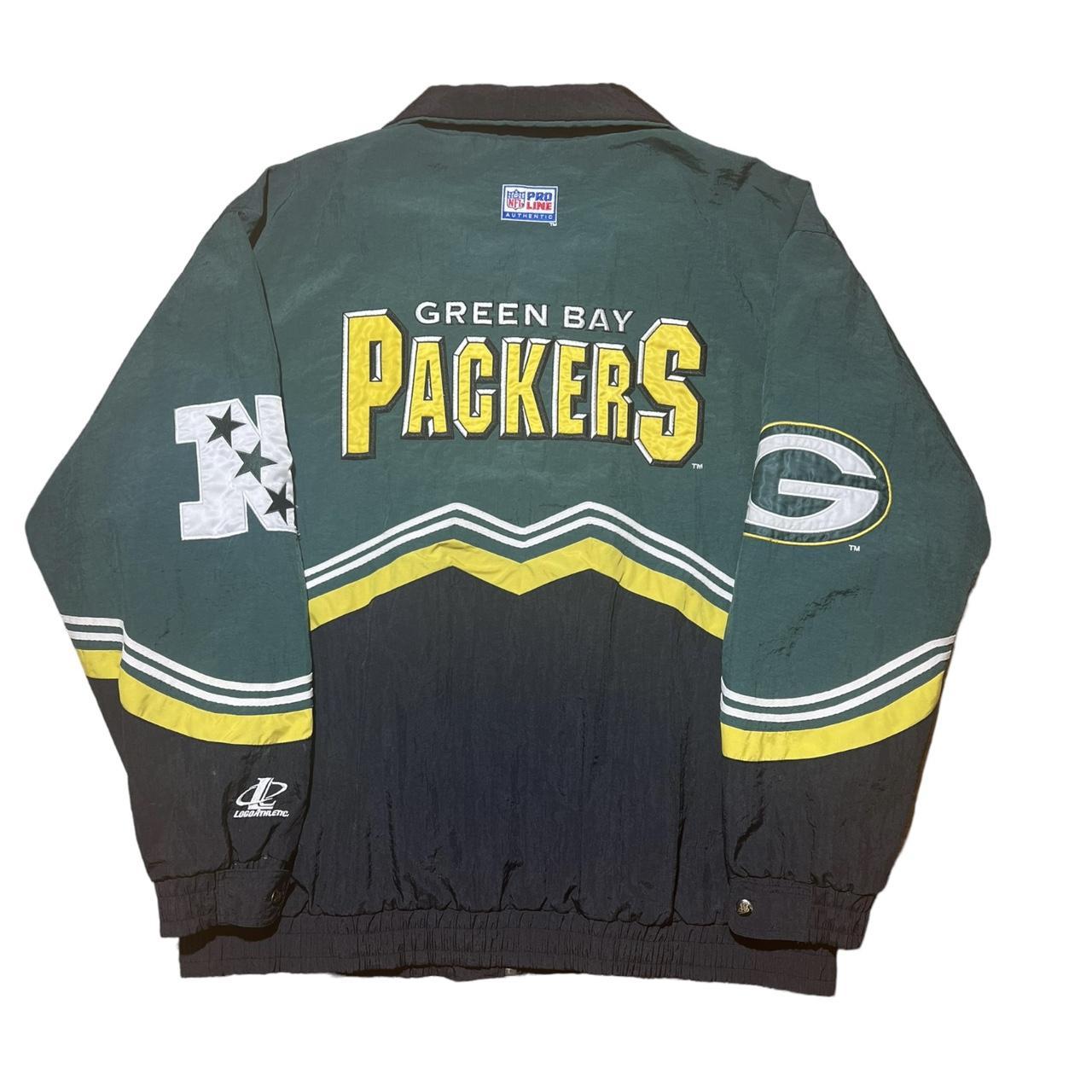 Vintage 90s Logo Athletic Green Bay Packers Jacket Men's Large *See  Description